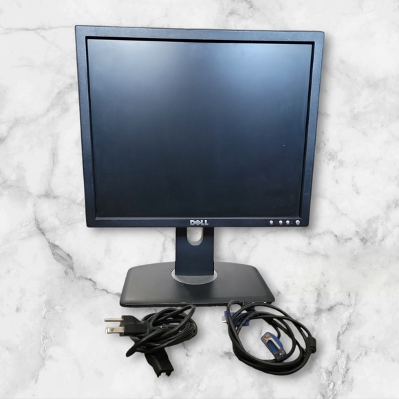 Dell Black and Gray Computer Monitor with Cables - Picture 1 of 3